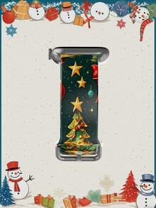 [Pasek do inteligentnego zegarka z motywem świątecznym] 1-częściowy silikonowy pasek do inteligentnego zegarka, kompatybilny z zegarkiech, pasuje do rozmiarów koperty 38/40/41/42/44/45/46/49 mm. Kompatybilny również ze smartwatchsung, Huami, Garmin i Honor o standardowej szerokości mocowania 20/22 mm. Prezent świąteczny dla kobiet/mężczyzn