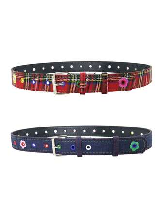 多巴胺配饰腰带，甜美火辣女孩夏季新款，美式服装搭配Y2K皮革腰带，INS