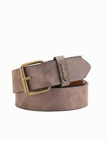 1pc Men's Buckle Closure Brown Vintage PU Leather Belt, Suitable For Casual, Business, And Gift Old Money Vintage Autumn/Fall Urban Outfit Classic Christmas Winter Fashion Daily Men Boyfriend Gift - Multicolor 888 - View 15