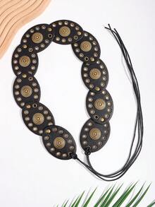 1pc Women's Fashion Tie Waist Belt, Versatile Accessory To Pair With Pants And Skirts, European Style - A - View 9