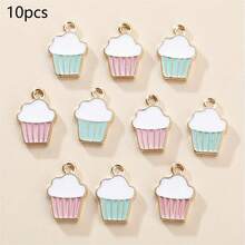 2/6 piezas surtidas de cerillas doradas estilo Y2K, cerillas, colgantes esmaltados de aleación, adecuados para hacer joyas de moda DIY