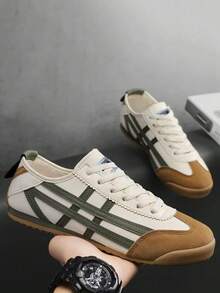 Couple's New Casual Sneakers, Lightweight Comfortable Lace-Up Athletic Shoes, Non-Slip & Durable