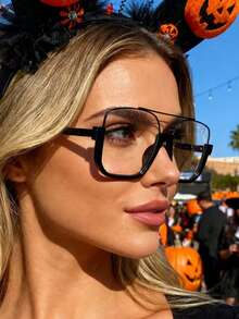 1pc Halloween Casual Copper Alloy Women's Non-Prescription Glasses