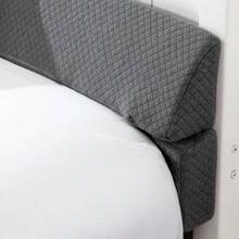 Wedge Pillow Headboard For Bed Gap Foldable Bed Wedge Gap Filler Twin Size Multi Functional Bed Crack Pillow To Fill The Gap 0-7 Between Your Headboard And Mattress Ideal For Sleeping Comfort Back Support And Bed Frame Stability Grey - DARKGREY - View 1
