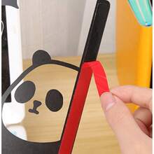 1pc Acrylic Transparent Side Message Board, Monitor Side Reminder Board, 4 Styles Available (Panda, Lion) - One - View 4