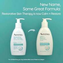 Aveeno Terapia de piel restauradora sin sulfatos para piel sensible, angustiada, seca, limpiador suave con avena, formulado sin parabenos, fragancias y jabones(Crema reparadora) - Tipo 1 - Ver 3