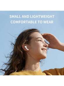 TWS真无线蓝牙耳机，理想的节日礼物，超长续航，清晰音质，轻巧便携，带麦克风，连接稳定 - 白色 - 查看 7