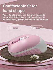 Mouse wireless 2.4G, mouse silențios pentru birou și gaming, potrivit pentru PC și laptop