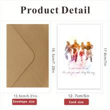 بطاقة تهنئة مستوحاة من "ساحر أوز" - مثالية للأعياد الميلاد والكريسماس وغيرها - مضحكة ومفرحة للأصدقاء والعائلة والأحباء