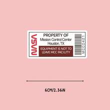 Official Property Sticker - Waterproof Vinyl Decal With Scratch-Resistant Matte Finish, Cartoon Astronaut Design For Laptops, Helmets, Motorcycles, Cars & More - Self-Adhesive One-Time Use Decal - Multicolor - View 5