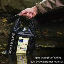 5L Swimming Bag Outdoor Water Sports Visual Phone Waterproof Bag Pool Keep Dry PVC Bag Marine Beach Diving Kayaking Surfing Rafting Floating Travel Shoulder Bag - Blue - View 7