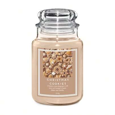 FabFinds Liberty Candles Christmas Cookies Scented Jar Candle 18oz