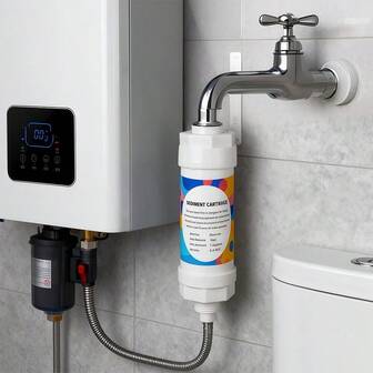 Universal Faucet Water Filter Purifier Anti-Splash Shower Head Adapter, Home Water Purifier