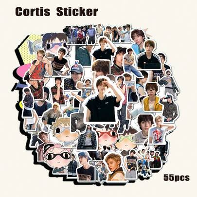 Autocollants imperméables haute définition C/ORTIS - M/Ar/Tin, James Zhao Yufan, Juhoon Kim Juhun | Chanson de début "Go" de l'album COLOR OUTSIDE THE LINES | Cartes d'idoles Kpop pour les fans, collection, cadeau, décoration d'album, cadeau de Noël, essentiel pour les fans de KPOP, convient pour la décoration de bouteilles d'eau, convient pour la décoration de livres, convient pour la décoration d'IPAD