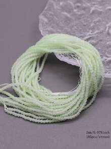 2毫米 1串 180颗 玻璃珠 小刻面玻璃吊坠隔珠 用于珠宝制作 DIY配件 - 2mm 瓷料小珠子 - 查看 40