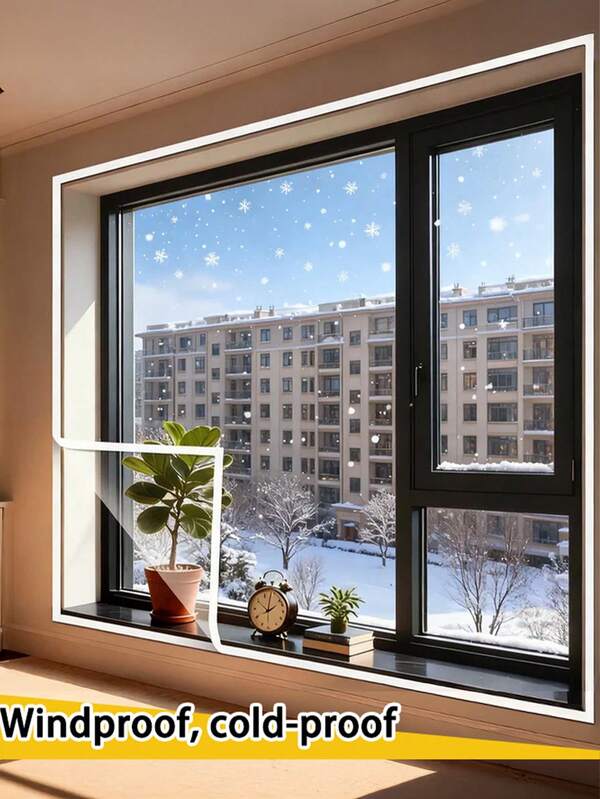 EVA Windproof Thermal Curtain – Cold-Proof Insulation, Dustproof & Soundproof, Hook & Loop Easy Install