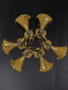 6pcs/1pc Christmas Angel Ornaments, Christmas Decorations, Glass Angel Hanging Decorations, Suitable For Christmas Trees, Clear Glass Angel Shaped Decorations, Perfect For Dining Tables, Fireplaces, Living Rooms, Holiday Gifts. Christmas Gifts, New Year Gifts