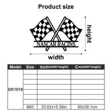 1pc Customized Racing Flag Metal Wall Decor - Personalized Name Racing Flag Metal Plaque - Customized Start And Finish Line Signs, Racing Driver Name Metal Signs, Checkered Flag Racing Club Logo, Race Decoration, Racing Sports Wall Decor - Multicolor - View 27