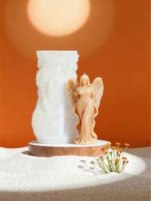 3D Portrait Candle Mold, Goddess Candle Mold, Christmas Heat-Resistant Silicone Mold, Flexible And Easy To Clean, Suitable For DIY Scented Candles, Aroma Stone, Resin Casting And More, Multi-Purpose, Ideal For Holiday Decor, Meditation And Home Ambiance