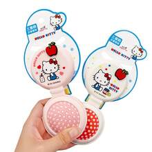 Miniso 1pc Hello Kitty Folding Comb With Mirror (Scratch-Resistant Teeth + Cartoon Print + Daily Grooming) - White - View 4