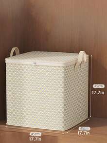 1 Oversized 150L Liter Fabric Storage Box For Bedding, Sheets, Clothes, And Underwear - Portable, Lightweight, With Zipper And Handle, Easy To Carry, Used For Under Bed Storage,Multiple Sizes To Choose From