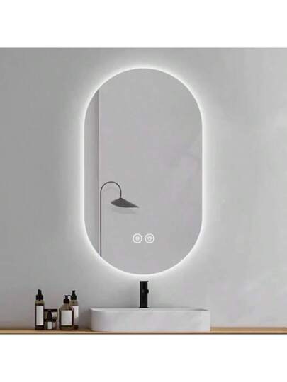 60 90 Cm Slimme LED Touch Anti Fog Wand Spiegel Bathroom Hair Salon view 2