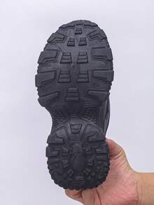 新款网眼休闲女鞋，透气时尚百搭女士厚底运动鞋 - 黑與白 - 查看 8