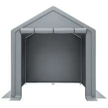 Tool Shed 190x170x200cm, Bicycle Garage, Tool Shed, Garage Tent, Garden House Storage Tent Bicycle Shed Tool Tent Storage Garage, Dark Gray