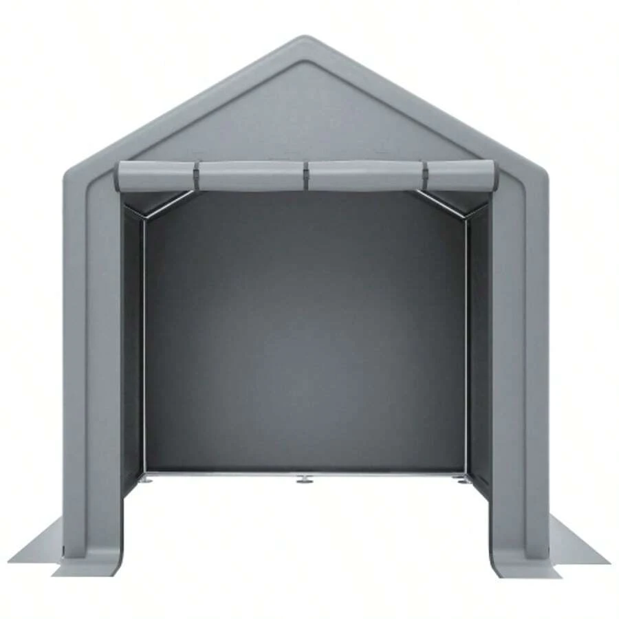 Tool Shed 190x170x200cm, Bicycle Garage, Tool Shed, Garage Tent, Garden House Storage Tent Bicycle Shed Tool Tent Storage Garage, Dark Gray