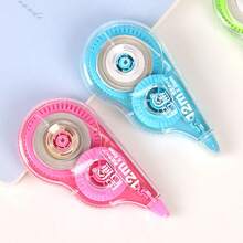 Set de 6 cintas correctoras con diseño de dibujos animados, de alta calidad y gran capacidad, portátiles y lindas, útiles escolares para estudiantes