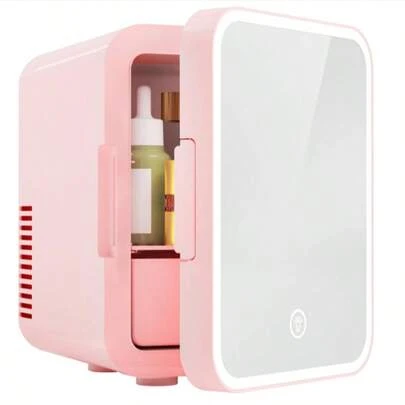 Nevera pequeña para productos de belleza, ideal para almacenar cosméticos que requieren conservación a temperatura baja