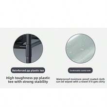 4-stöckiges Metall Schuhgestell, multifunktionaler Schuhorganizer für den Eingangsbereich mit Haken & Aufhängestange, Regalsystem für Wohnzimmer Schlafzimmer, einfache Montage, 78 x 60 x 170 cm