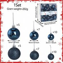 12cm/4.72in Large & Smaller Size Options Christmas Tree Decoration Set, 4pcs, Christmas Tree Ornaments, Christmas Decor, Winter Room Decor, Christmas Home Decor, Christmas Gift, Christmas Decorations - Multicolor - View 19
