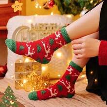 Christmas Socks Woman Funny Santa Claus Christmas Snowman Socks Kawaii Cartoon Animal Girl Cute Novel Christmas Gift Socks