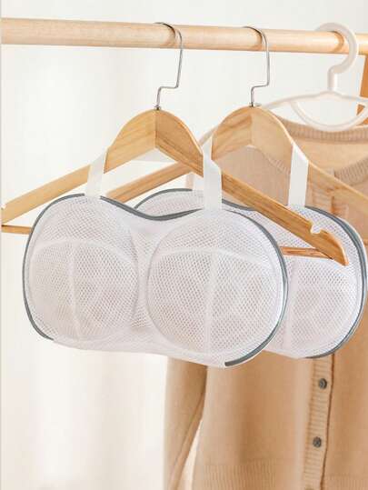 Bra Laundry Bag, For Household Washing Machine Drum Washer, Protects Bras During Wash To Prevent Deformation Special Lingerie Wash Mesh Bag Mesh Pockets Anti-Deformation Bra Lingerie Wash Bag Divine Clothes, Sticky Hooks,Spring,Minimalist,Summer Tops