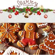 6/3pcs Stainless Steel Christmas Cookie Cutter Set - Christmas Tree, Snowflake, Snowman, Gingerbread Man, Gingerbread Girl, Mitten, Silver - For Baking