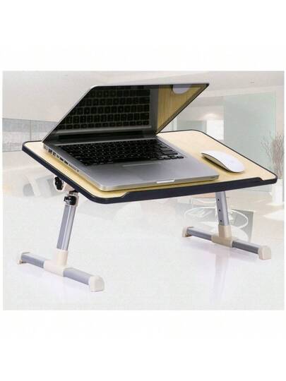 Folding Bedside Small Desk, Adjustable Angle Study Home Tafel Board Bureau Reading St Lazy Person Dormitory Bedroom Table, Student Notebook Holder Book Gadget, Sofa view 2