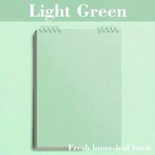 Fresh Series Loose-Leaf Notebook Set With Colorful Binders, Thickened Paper Notebooks For Writing, Journaling And Note-Taking, Portable Spiral-Bound Notebooks In Multiple Pastel Colors - Pink - View 5