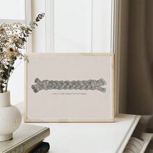 Ecclesiastes 4:12 Inspirational Canvas Wall Art - Unframed Bible Verse Poster For Christian Marriage & Wedding Decor, Perfect For Living Room Or Bedroom - Multicolor - View 1