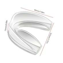 1 件 FIVING 专业拳击护齿套，男女通用，黑色时尚牙齿保护套，MMA/泰拳牙齿保护器，可自行修剪和定制，适用于足球、篮球、足球的运动护齿套