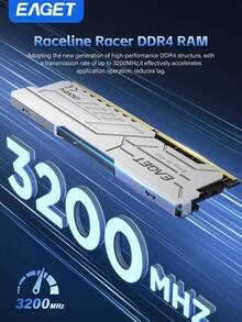 PS40系列DDR4内存，32GB套装（2x16GB）/16GB套装（2x8GB），3200MHz DDR4游戏内存，适用于Intel和AMD平台，采用铝合金外壳和3M导热硅胶双重散热设计。 - 銀色 - 查看 3