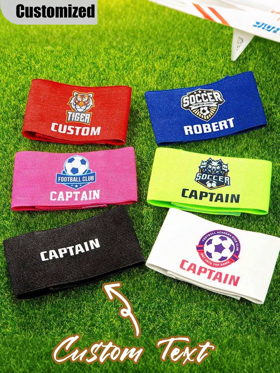 Customizable Personalized Text Armband, Elastic Loop, For Biking, Soccer, Sports, Events And Charity, Team Captain Badge, Groomsman, Personalized Armband For Groomsmen, Multi-Functional,Durable,Anti-Mold,Ornamental,Reusable,Exquisite,Stylish,High-Quality,Colorful,Modern,Custom,Personalized,Unique,Ideal Gifts For Him,Ideal Gifts For Her, Creative EVG Accessories - Multicolor - View 1