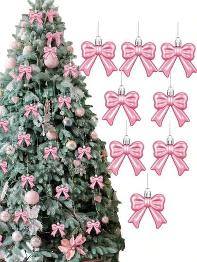 12 Pcs Pink Bow Decorations 3D Pink Bow Party Hanging Ornaments For Birthday Baby Shower Bachelorette Christmas Tree Wedding Party Indoor Ornament,Pink Ornaments For Christmas Tree Decor,Pink Christmas Ball Christmas Decorations Hanging Ornaments For Holiday Xmas Tree Home Decor,Christmas Decorations,Christmas Decor Home,Christmas Gifts,Christmas Tree Decorations,Christmas Ornaments For Tree