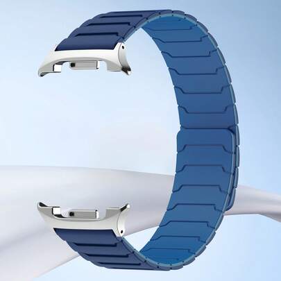 Magnetic Silicone Sports Watch Band Suitable For Samsung Galaxy Watch 8 (40mm/44mm/46mm Classic) And Watch Ultra 47mm (2024-2025 Models) - Adjustable Unisex Smart Watch Strap, Strong Magnetic Clasp, Modern Stylish Design