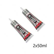 Pegamento de cristal transparente B-7000, 15ml/25ml/50ml/100ml, adecuado para ropa, zapatos, textiles; Pegamento de joyería B7000, adhesivo de alta viscosidad para manualidades, adecuado para reparación de pantallas de teléfonos, joyería, gemas, arte de metal, vidrio, gemas de cristal, etc.