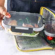 10 Gray Glass Food Storage Containers With Lids, Suitable For Meal Prep, Kitchen Storage, And Lunch Use, Leak-Proof, Sealed Glass Lunch Boxes, Suitable For Microwave, Oven, Refrigerator, And Dishwasher - Gray 2pcs - View 6