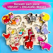 QUOKKA Wooden Puzzles For Toddlers Ages 1-3 –  Educational Wooden Toys For Kids Ages 3-5 - Animal Sea, Bugs And Birds  Learning Toy For Kids - 動物 - 查看 2