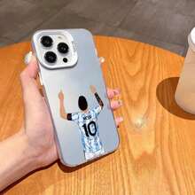MESSi Football Phone Case For IPhone 12 11 13 14 15 16 Max Pro Plus Mini Silver LMDaser Color Cover2025.1.Halloween Accessories. - z4 - 查看 2