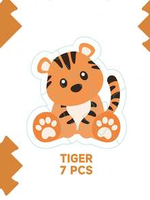 Children's Puzzle Early Education Puzzle Animal Cartoon Puzzle Toy, Suitable For 2-3 Year Old Boys And Girls, Birthday Gift, Set Includes 6PCS