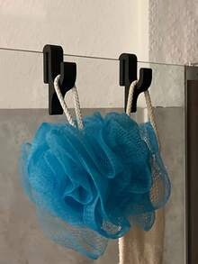 Portable Shower Hook And Glass Door Clip Organizer For Bathroom – Multi-Functional, Space-Saving Shower Accessory With Quick-Install Design, Universal Clip For Towel, Rug, Bath Accessories, , Sturdy Holder For Glass Panels, Ideal For Small Bathrooms, Modern Home Organization Solution, Easy To Use And Clean - Multicolor - View 7